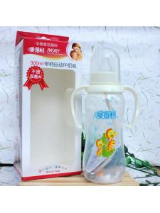 爱得利标口带柄自动PP奶瓶300ml A68